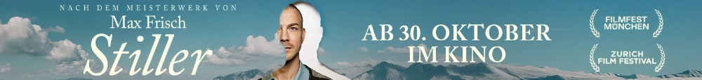 Dies ist ein Werbebanner für den Kinofilm STILLER, der am 30.10.2025 startet. Das Banner zeigt Ausschnitte aus dem Filmplakat.